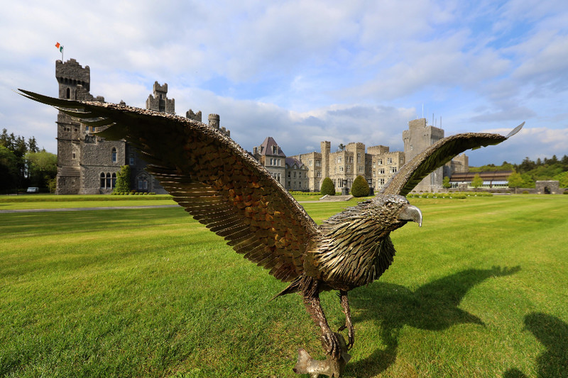 Ashford Castle in County Mayo, Ireland, is the home of the Ireland School of Falconry. Photo courtesy of Philip Courter.